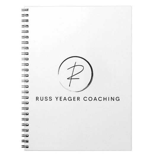 Russ Yeager Coaching Signature Logo ノートブック (正面)