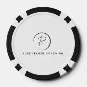 Russ Yeager Coaching Signature Logo ポーカーチップ (裏面)