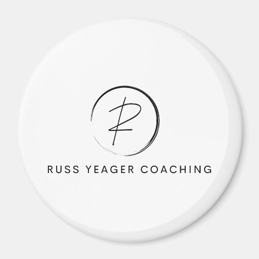 Russ Yeager Coaching Signature Logo マグネット (正面)
