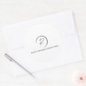 Russ Yeager Coaching Signature Logo ラウンドシール (封筒)