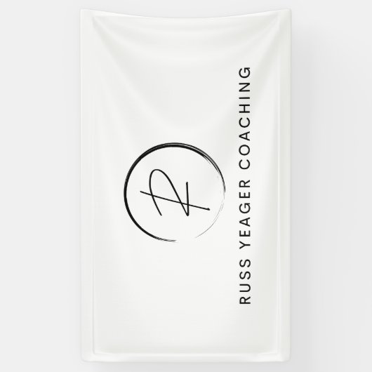 Russ Yeager Coaching Signature Logo 横断幕 (縦)