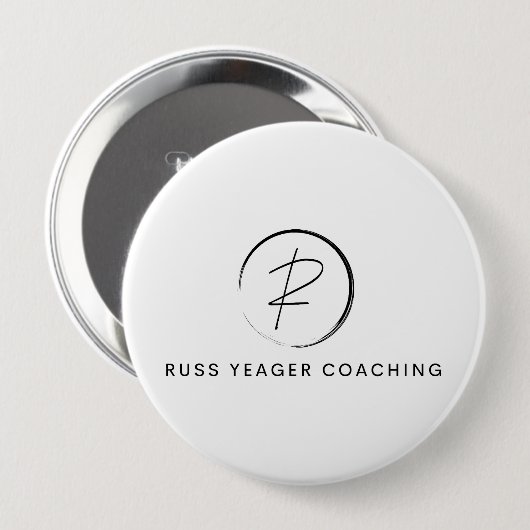Russ Yeager Coaching Signature Logo 缶バッジ (正面&裏面)