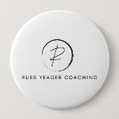 Russ Yeager Coaching Signature Logo 缶バッジ (正面)
