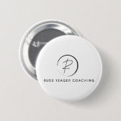 Russ Yeager Coaching Signature Logo 缶バッジ (正面&裏面)