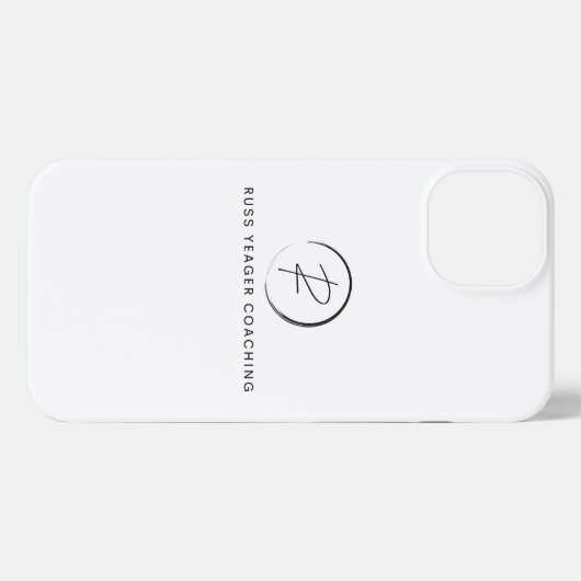 Russ Yeager Coaching Signature Logo iPhoneケース (裏面横)