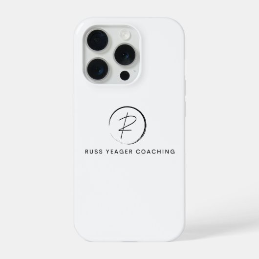 Russ Yeager Coaching Signature Logo iPhoneケース (裏面)