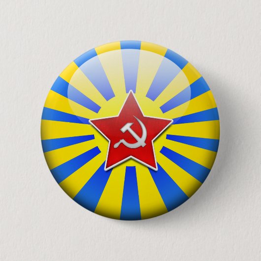 Russainの旗の空軍 缶バッジ (正面)