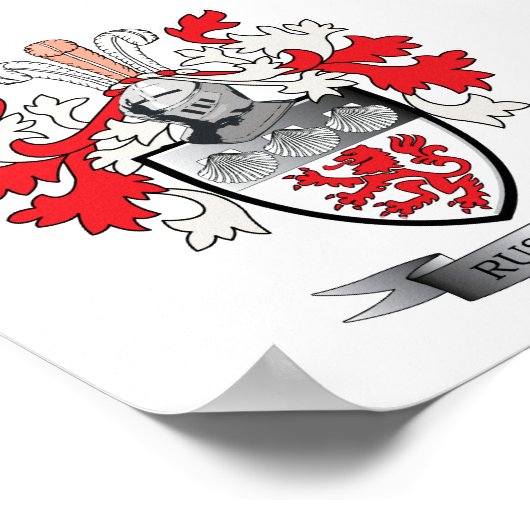 Russell Coat of Arms ポスター (角)