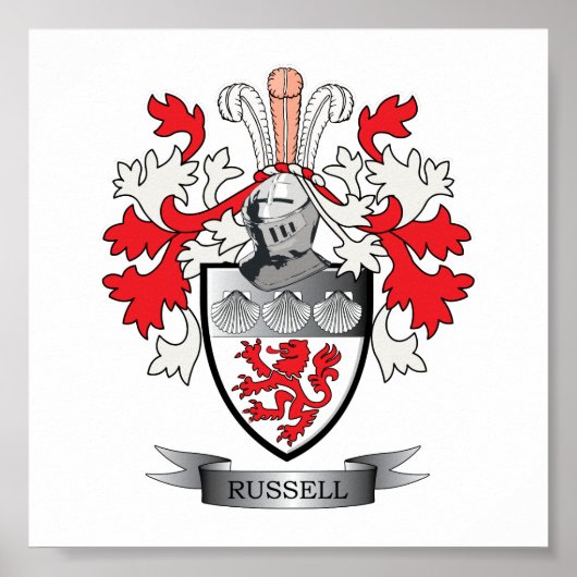 Russell Coat of Arms ポスター (正面)