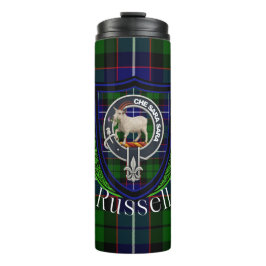 Russell Scottish Clan Tartan & Crest タンブラー