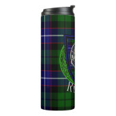 Russell Scottish Clan Tartan & Crest タンブラー (回転左)