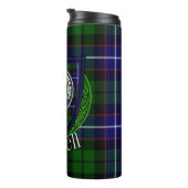 Russell Scottish Clan Tartan & Crest タンブラー (回転右)