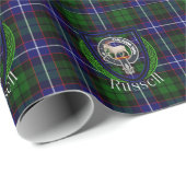 Russell Scottish Clan Tartan & Crest ラッピングペーパー (ロールコーナー)