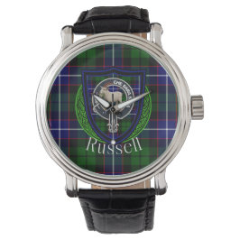 Russell Scottish Clan Tartan & Crest 腕時計