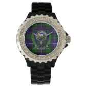 Russell Scottish Clan Tartan & Crest 腕時計 (正面)