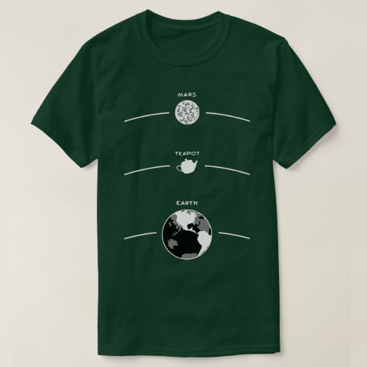 Russellx27s Teapot A Celestial Diagram Tシャツ (デザイン正面)