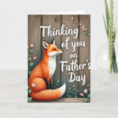 Russet Fox Fathers Day Card カード (正面)