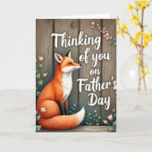 Russet Fox Fathers Day Card カード (黄色い花)