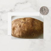 Russet Potato on White Plate Photograph ノートカード (正面/裏面インサイチュ)