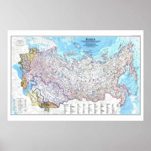 " Russia: 1993 Newly independent Nations MAP.., ポスター (正面)