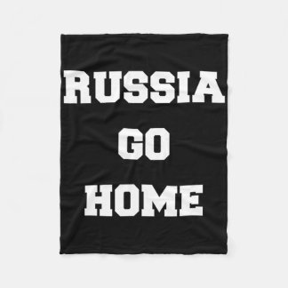 Russia Go Home I Stand With Ukraine Ukrainian Love フリースブランケット