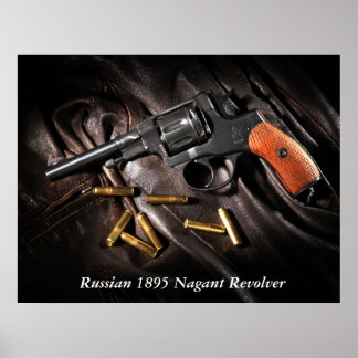 Russian 1895 Nagant Revolver ポスター