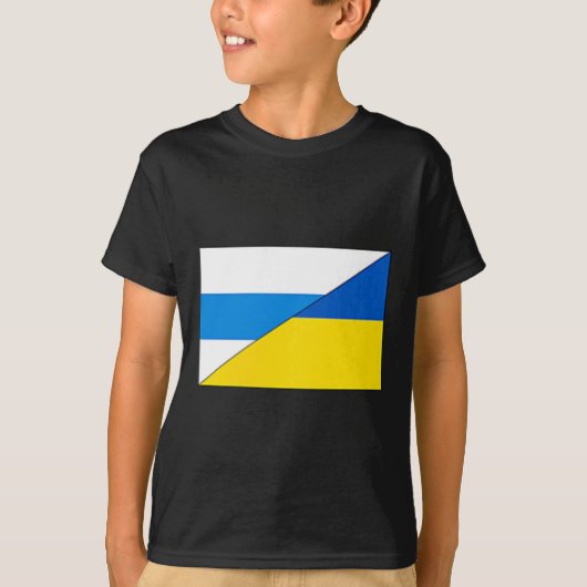 Russian Anti-war Flag Ukraine Flag Net Voyne No To Tシャツ (正面)