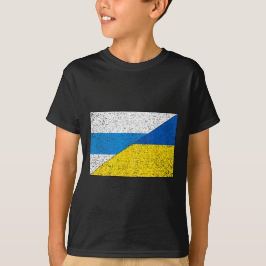 Russian Anti-war Flag Ukraine Flag Net Voyne No To Tシャツ (正面)