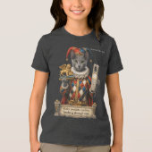 Russian Blue Arlequin Cat トライブレンドＴシャツ (正面)