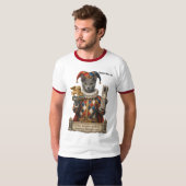 Russian Blue Arlequin Cat Tシャツ (正面フル)