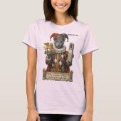 Russian Blue Arlequin Cat Tシャツ (正面)
