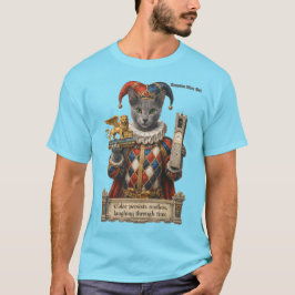 Russian Blue Arlequin Cat Tシャツ