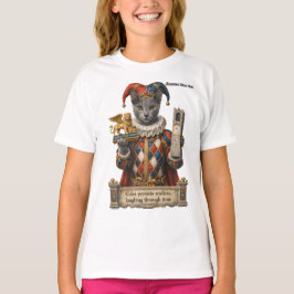 Russian Blue Arlequin Cat Tシャツ