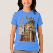 Russian Blue Caesar Cat トライブレンドＴシャツ (正面)