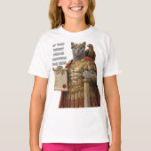 Russian Blue Caesar Cat Tシャツ (正面)