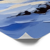 Russian Blue Cat Christmas Boat Holiday ポスター (角)