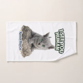 Russian Blue Cat Towel Set バスタオルセット (ハンドタオル)