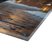 Russian Blue Cats Christmas Snow Holiday  カッティングボード (角)