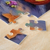 Russian Blue Cats in Halloween Costumes ジグソーパズル (側面)