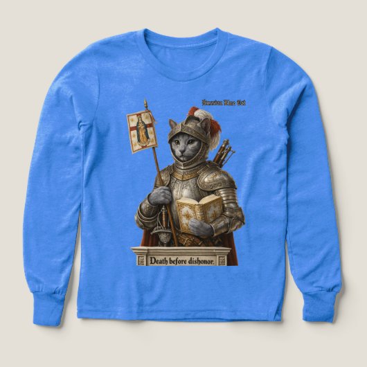 Russian Blue Conquistador Cat – Honor & Legacy (デザイン正面)
