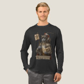 Russian Blue Conquistador Cat – Honor & Legacy トライブレンドＴシャツ (正面全体)