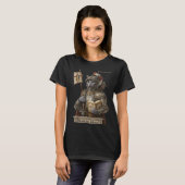 Russian Blue Conquistador Cat – Honor & Legacy Tシャツ (正面フル)