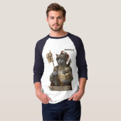 Russian Blue Conquistador Cat – Honor & Legacy Tシャツ (正面フル)