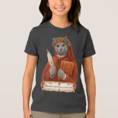 Russian Blue Dante Alighieri Cat トライブレンドＴシャツ (正面)