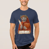 Russian Blue Dante Alighieri Cat トライブレンドＴシャツ (正面)