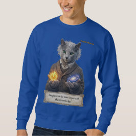 Russian Blue Einstein Cat - Imagination スウェットシャツ
