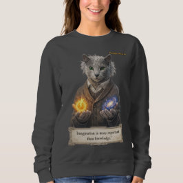 Russian Blue Einstein Cat - Imagination スウェットシャツ