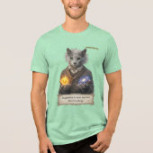 Russian Blue Einstein Cat - Imagination トライブレンドＴシャツ (正面)