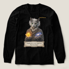 Russian Blue Einstein Cat - Imagination トライブレンドＴシャツ