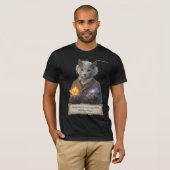 Russian Blue Einstein Cat - Imagination Tシャツ (正面フル)